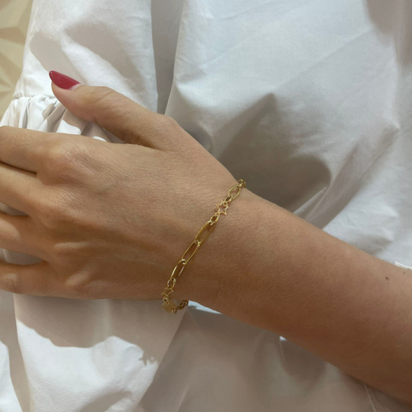 Pulsera Esclava Mujer Oro Amarillo Estrella - Battesimo e gioielli di prima comunione