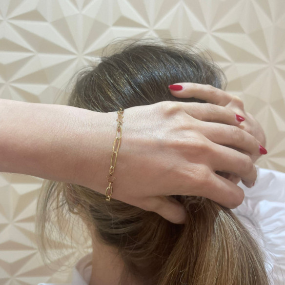 Pulsera Esclava Mujer Oro Amarillo Estrella - Baptême et premier bijou de communion