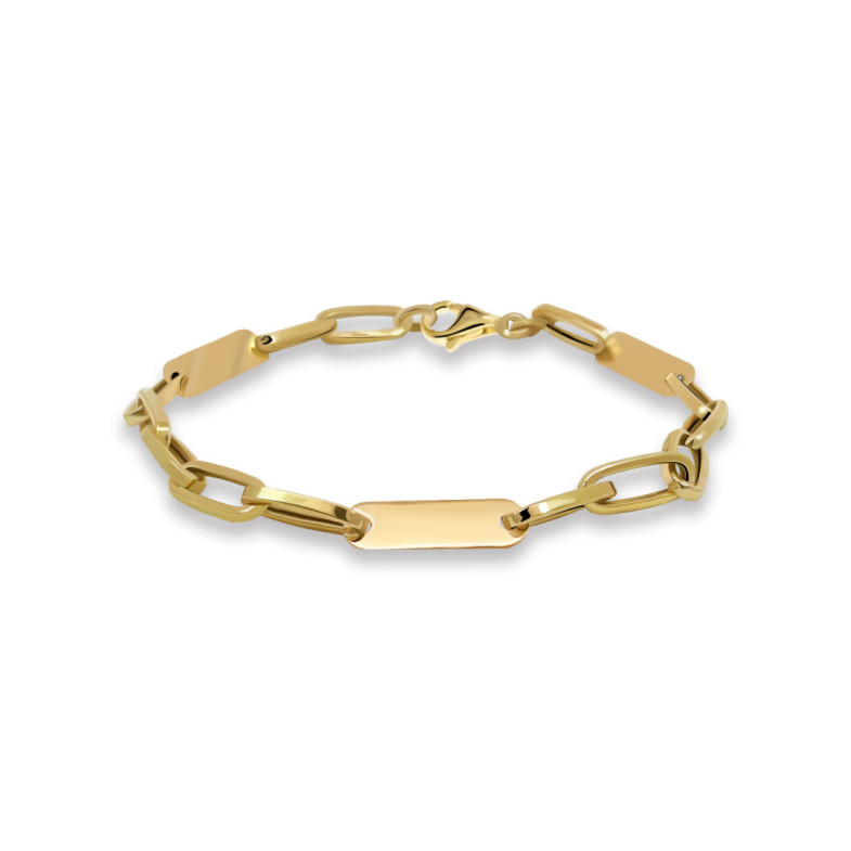 Pulsera Esclava Mujer Oro Amarillo Eslabones - Baptême et premier bijou de communion