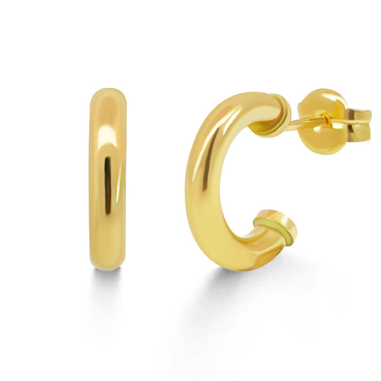 Pendientes de Aro Oro Amarillo 13mm - cerchi