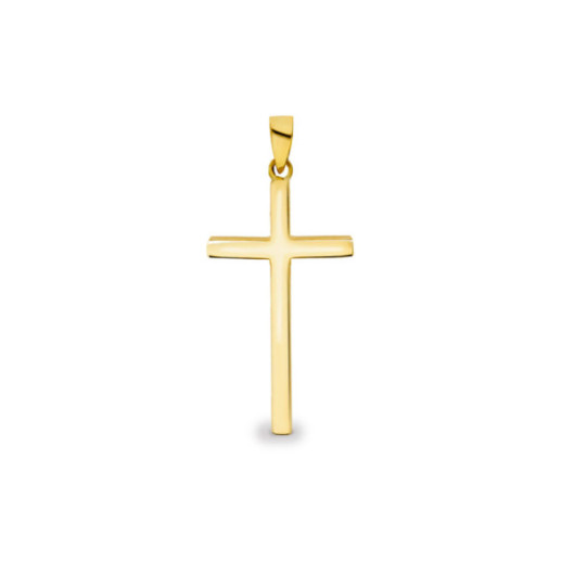 Cruz Oro Amarillo Tubo Cuadrado 25x15 - Des croix