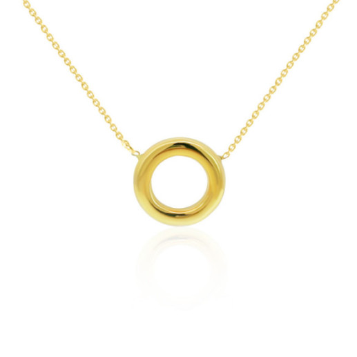 Collar Aro Círculo Grueso Oro Amarillo - COLLIERS