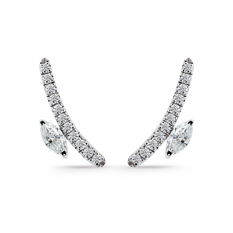 Pendientes Trepadores Mumite 0.36 Ct - Pendientes Trepadores