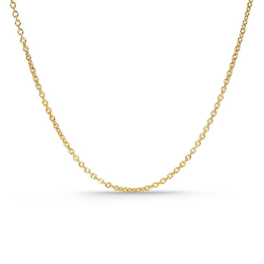 Cadena forzada 1.3mm oro 18K 40cm - CADENAS DE ORO