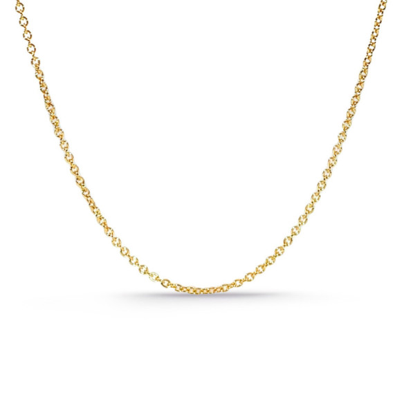 Cadena forzada 1.3mm oro 18K 45cm - CADENAS DE ORO