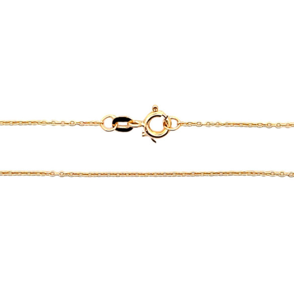 Cadena forzada 1.3mm oro 18K 45cm - CADENAS DE ORO
