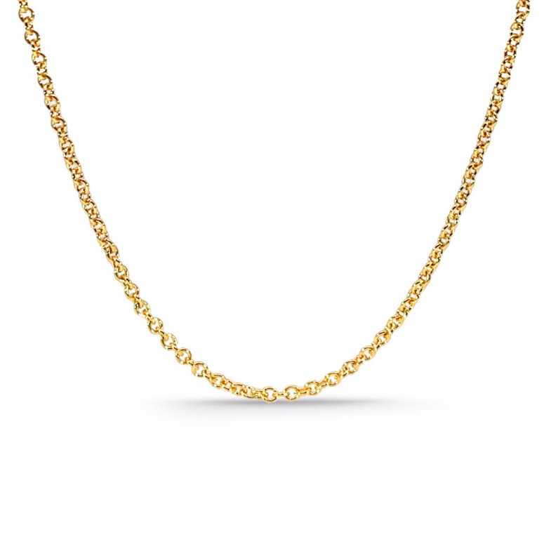 Cadena Oro Forzada 1.7mm 18K 45cm - CADENAS DE ORO