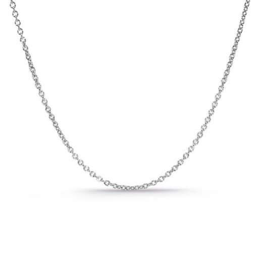 Forzado Chain 1.3mm White Gold 18K 45cm - Gold chains