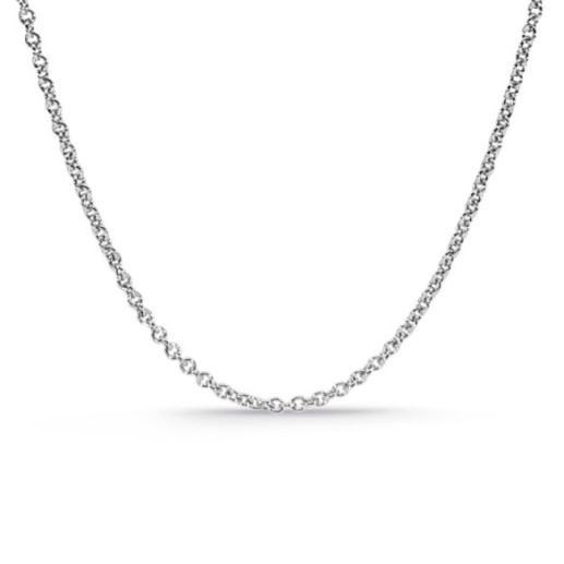 Cadena Oro Blanco Forzada 1.7mm 18K 45cm - Chaînes d'or