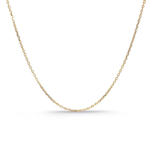 Cadena Oro 0.9mm Forzada Oval Lapidada Oro 18K 45cm - Correntes de ouro