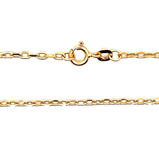 Cadena Oro 18k 60cm Forzada Oval Lapidada 2.1mm - Catene d'oro uomo 2