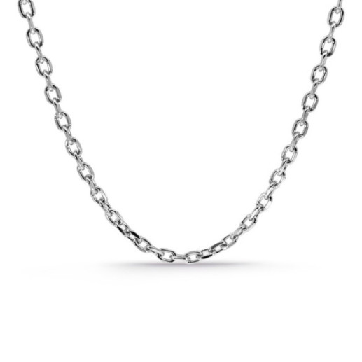 Cadena 70cm Oro Forzada 18k Oval Lapidada 2.8mm - Cadenas de Oro Hombre