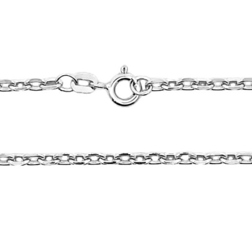 Cadena 70cm Oro Forzada 18k Oval Lapidada 2.8mm - Cadenas de Oro Hombre 2