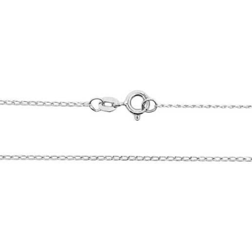 Cadena Bilbao Oro Blanco 18K 1.2mm 45cm - Chaînes d'or 2