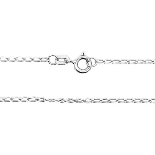 Cadena 45cm Bilbao Oro Blanco 18K 1.6mm - Chaînes d'or 2