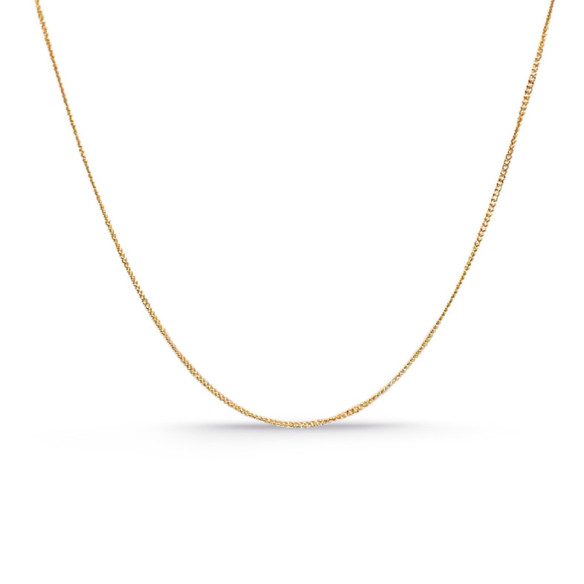 Cadena Oro Barbada 18k 60cm 0.8mm - Cadenas de Oro para Hombre