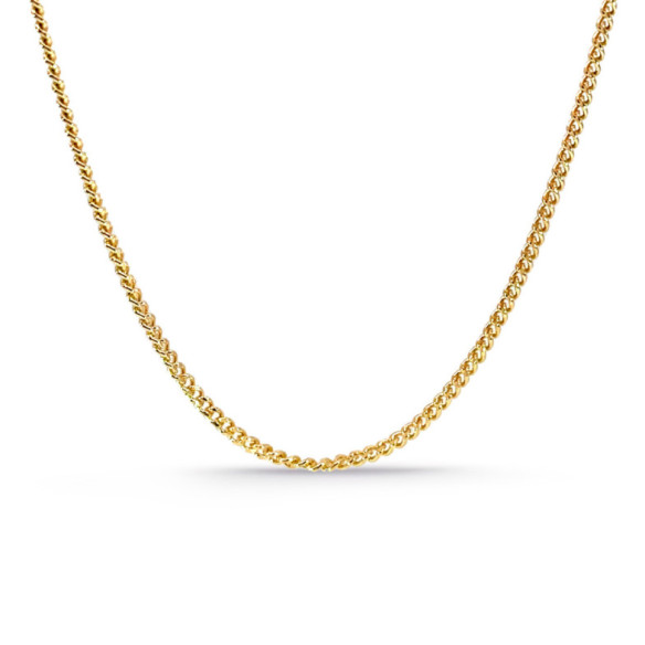 Cadena 60 cm Oro 18K 1.7mm Maciza Barbada - Homme de chaînes d'or