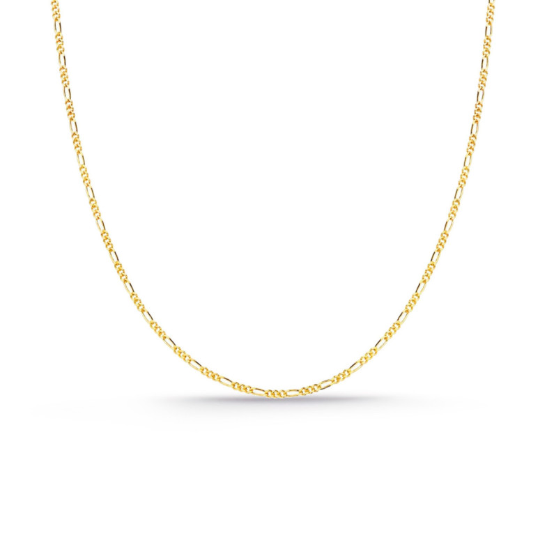 Cadena Oro 18k Figaro 1x3 60cm 1.3mm - CADENAS DE ORO