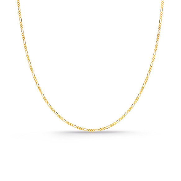 18K Gold Figaro Chain 1x3 60cm 1.3mm - Gold chains