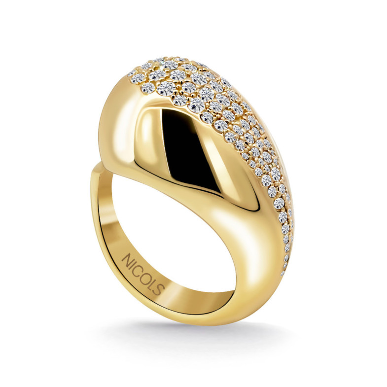 Anillo Gota Agua Nochentera Diamantes - Génial
