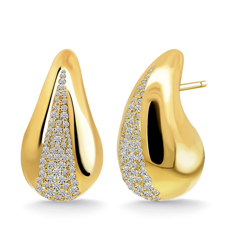 Pendientes Gota Agua Nochentera Diamantes - court