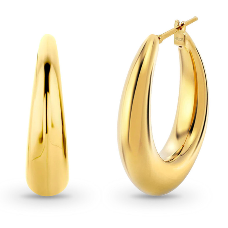 Pendientes Aro oval Nochentera 32mm - Ohrringe