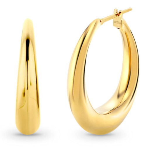 Pendientes Aro oval Nochentera 38mm - aros