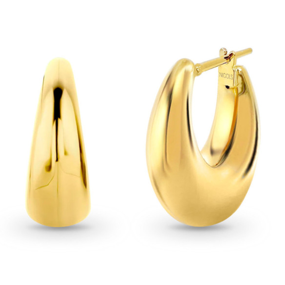 Pendientes Aro oval Nochentera 23mm - aros