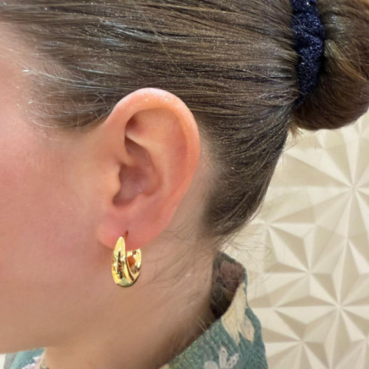 Pendientes Aro oval Nochentera 23mm - reifen 2