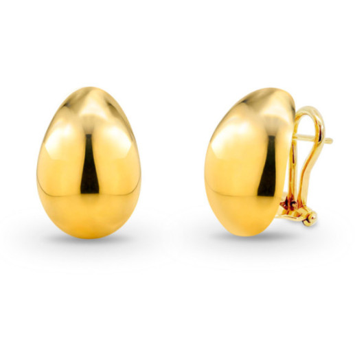 Pendientes Oro Ovalados Nochentera 18mm - ORECCHINI