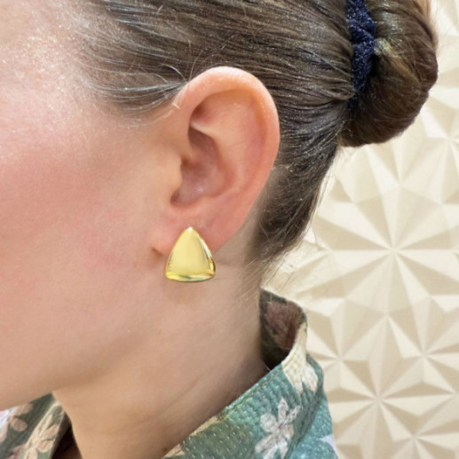 Pendientes Oro Triángulos Nochentera 19mm - shorts 2