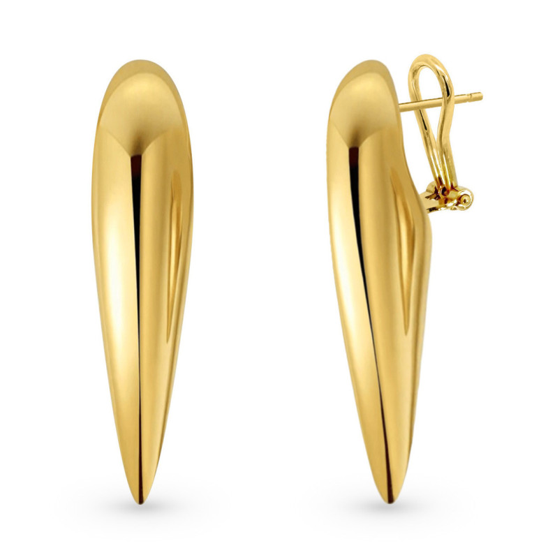 Pendientes Oro Pincho Nochentera 45mm - Pendientes de Oro