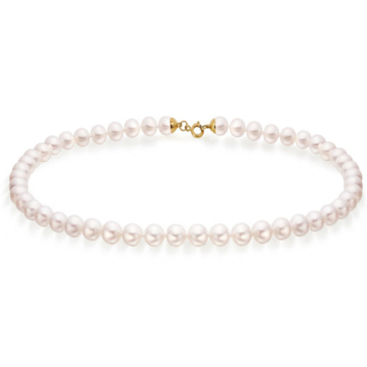 Akoya Pearl Necklace 7-7.5mm Natural Cultured - Pearl necklaces