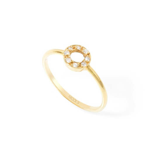 Anillo Circulo Brillantes Detail - diseños actuales