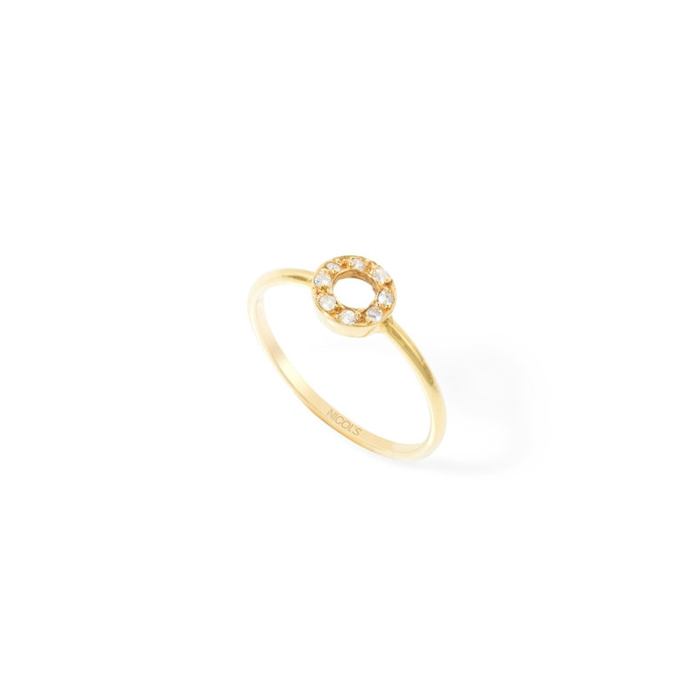 Anello Circulo Brillantes Dettagli - disegni attuali