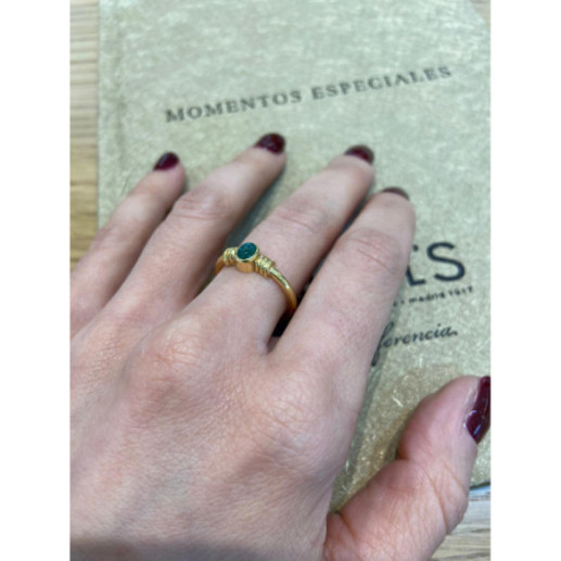 Anillo Oro Esmeralda New Vintage 533 - Anillos de Esmeralda 2