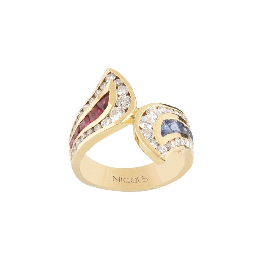 Anillo Antique Decó Paloma - Anillos de Rubí
