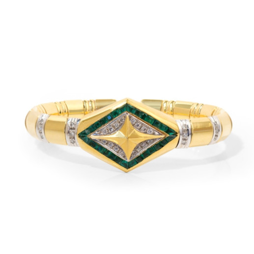 Pulsera Antique Decó - Brazaletes de Oro