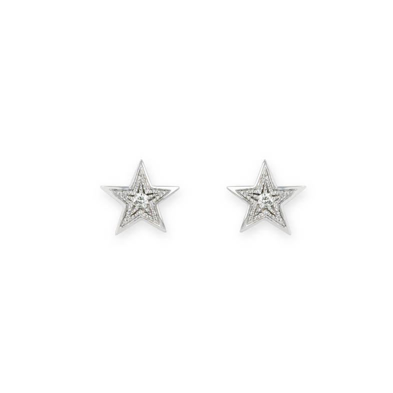 Pendientes Estrella Mini Details 0.04Ct - Pendientes de Diamantes