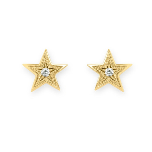 Pendientes Estrella Mini Details 0.04Ct - Pendientes de Diamantes