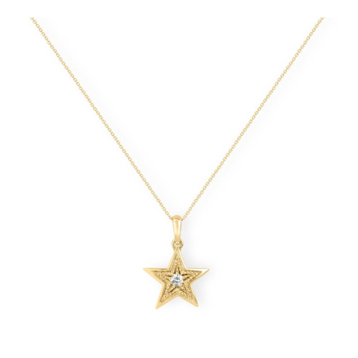 MINI Star Necklace DETAILS - Diamond pendants