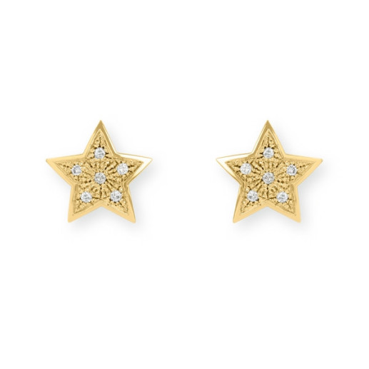 Pendientes Estrella Mini Details 0.25Ct - Boucles d'oreilles en diamant