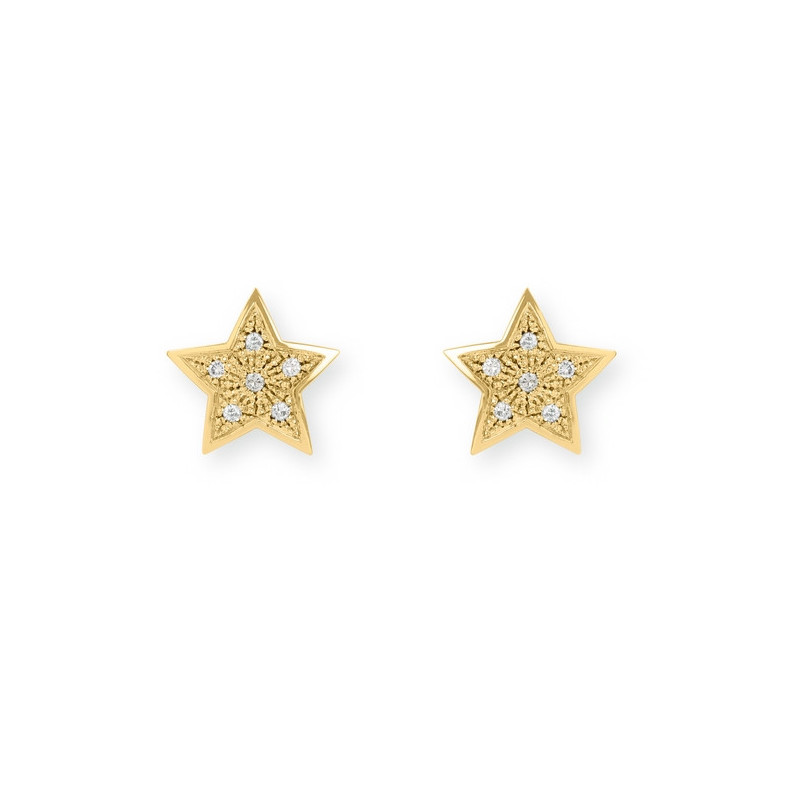 Pendientes Estrella Mini Details 0.25Ct - Boucles d'oreilles en diamant