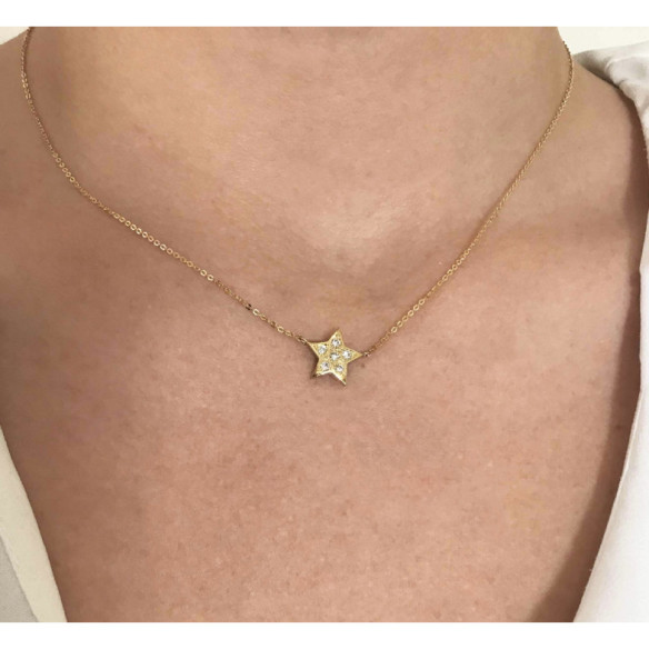 Collar Estrella Mini Details - Collares de Diamantes