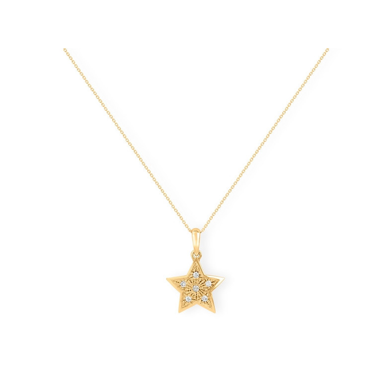 Collana Stella Mini Dettagli - Pendenti di diamanti