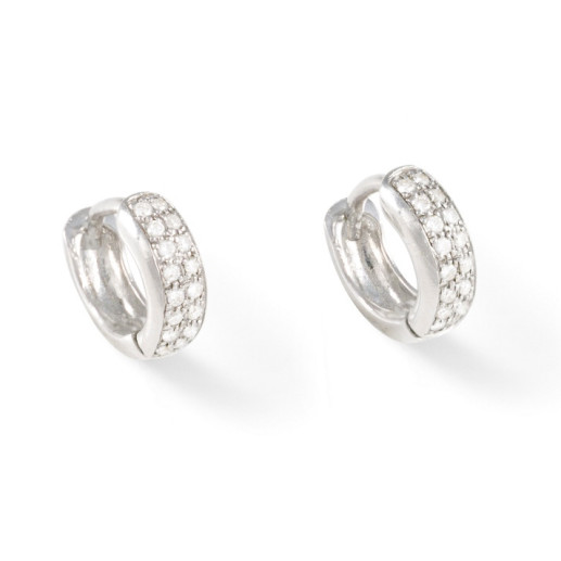 Orecchini Criolla Diamanti e oro bianco - Orecchini della sposa