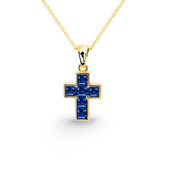 Calm Sapphires Cross 0.70 - Crosses