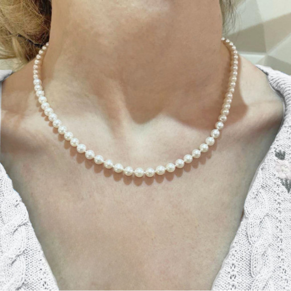 Collar Perlas 5-5.5mm Natural Cultivadas - Collares de Perlas