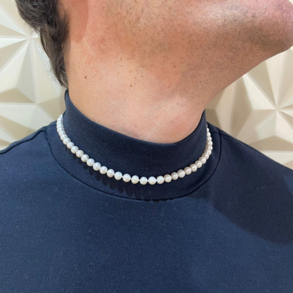 Collar Perlas 6-6.5mm Natural Cultivadas 43cm - COLLARES