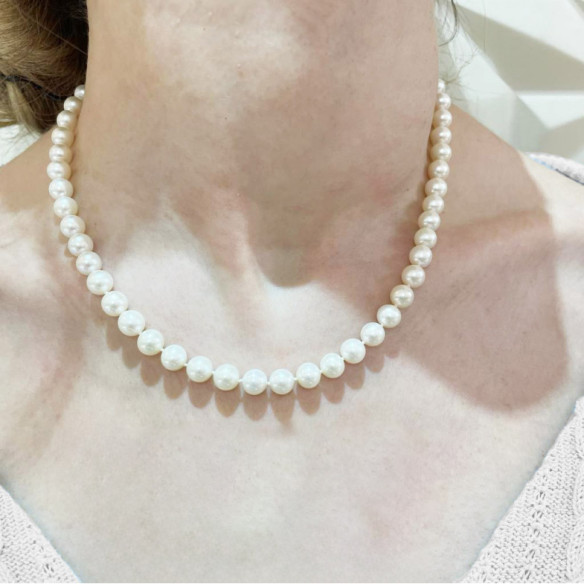 Collar Perlas 7-7.5mm Cultivadas Naturales - Colliers de perles